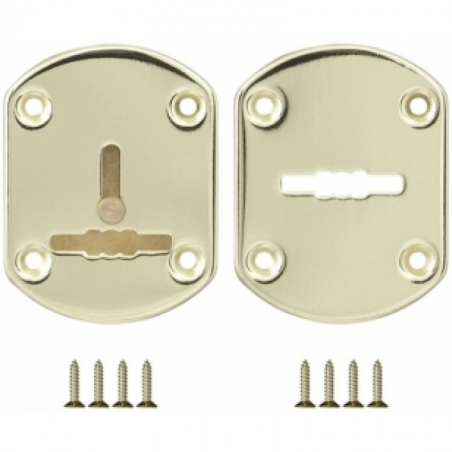 Декоративна накладка ESC082-GP-2 (ЗОЛОТО) на сувальдний замок (1шт) (латунь)
