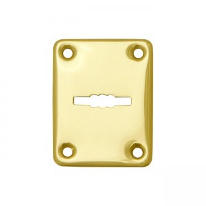 Декоративна накладка ESC082-SG-1 (МАТ ЗОЛОТО) на сувальдний замок (1шт) (латунь)