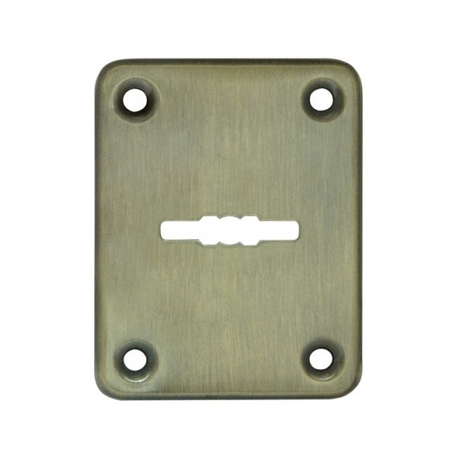 Декоративна накладка ESC082-AB-7 (БРОНЗА) на сувальдний замок (1шт) (латунь)