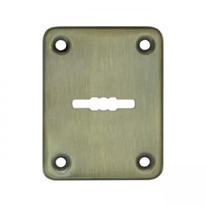 Декоративна накладка ESC082-AB-7 (БРОНЗА) на сувальдний замок (1шт) (латунь)