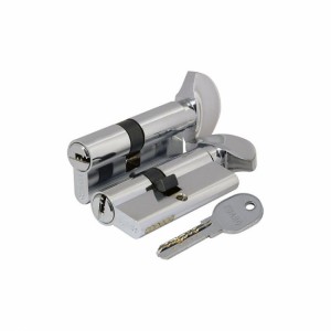 Циліндровий механізм 100 DM/RC 90 mm (40+10+40) CP хром