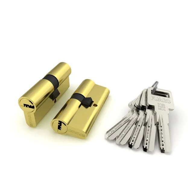 Циліндровий механізм R600/70 мм (30+10+30) PB латунь 5 кл.