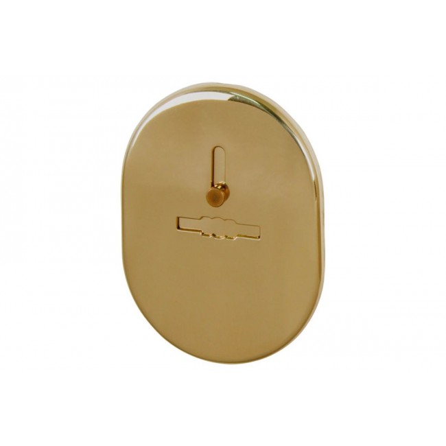 Декоративна накладка ESC 476 GP ЛАТУНЬ на сувальдний замок із шторкою