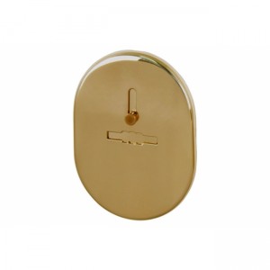 Декоративна накладка ESC 476 GP ЛАТУНЬ на сувальдний замок із шторкою