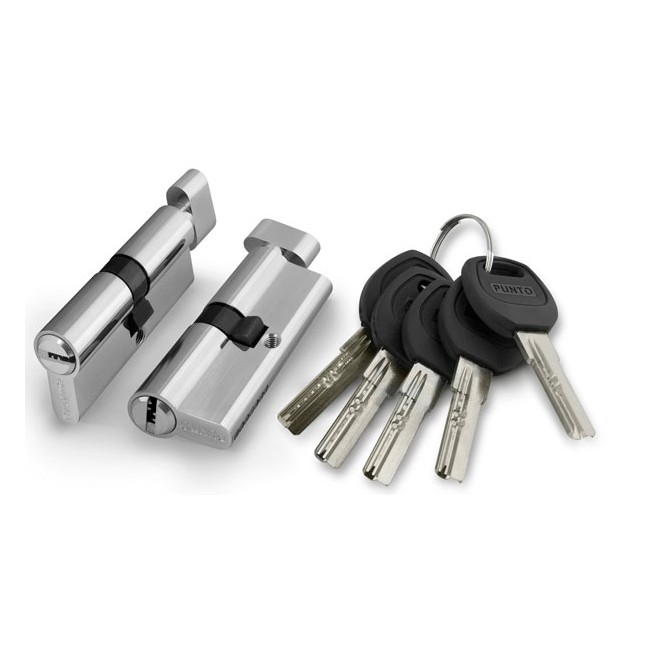 Циліндровий механізм із вертушкою A202/80 mm (35+10+35) SN мат. нікель 5 кл.