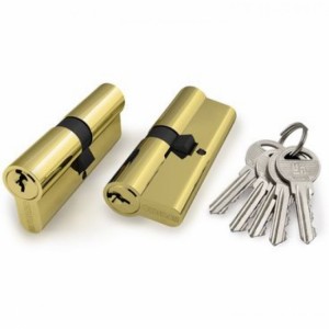 Циліндровий механізм 100 DA/RC 90 мм (35+10+45) PB латунь