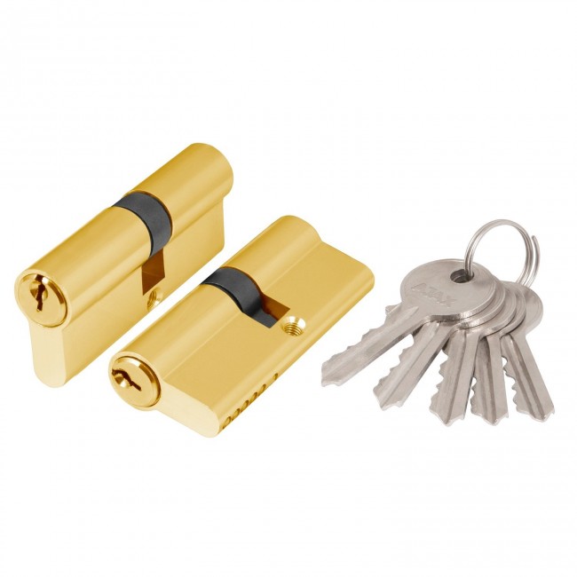 Циліндровий механізм 100 DM-X/RC 90 мм (35+10+45) PB латунь 5 кл.+2 кл.