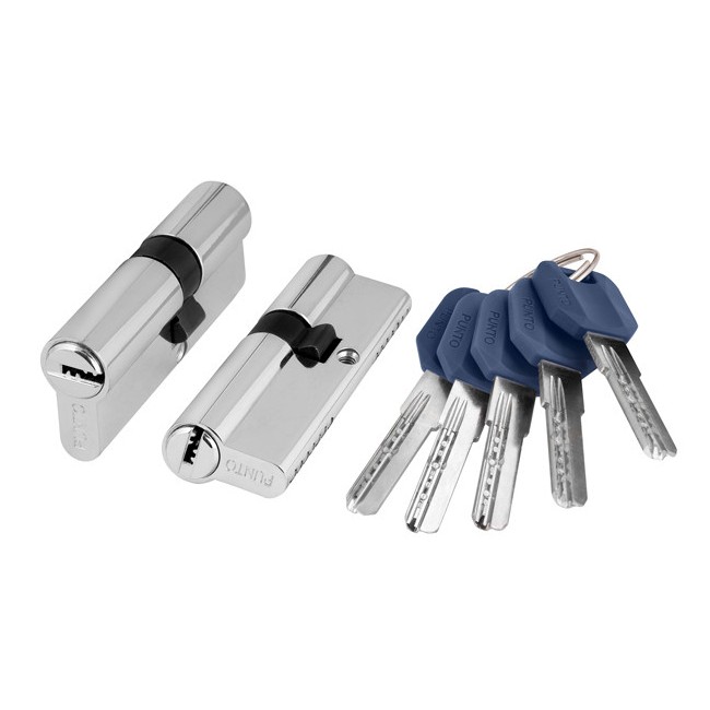 Циліндровий механізм Z400/60 мм (25+10+25) CP хром 5 кл.