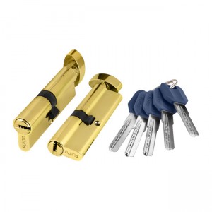 Циліндровий механізм із вертушкою Z402/70 mm (30+10+30) PB латунь 5 кл.