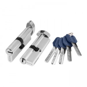 Циліндровий механізм із вертушкою Z402/80 mm (35+10+35) CP хром 5 кл.