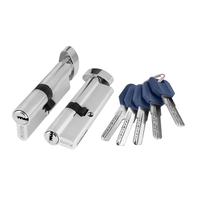 Циліндровий механізм із вертушкою Z402/90 mm (40+10+40) CP хром 5 кл.