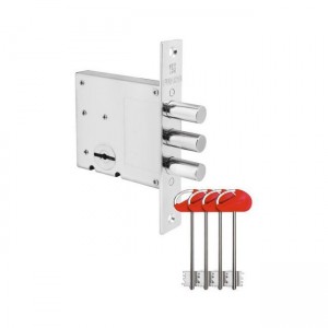 Замок сувальдний врізний V10/S-60.00.3R14, 5 кл. 60 мм