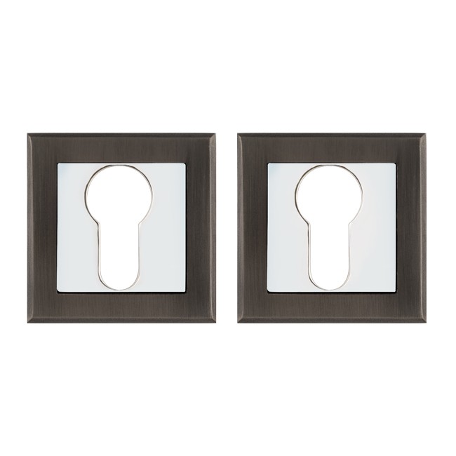 Накладка під циліндр ET QL GR/CP-23 графіт/хром