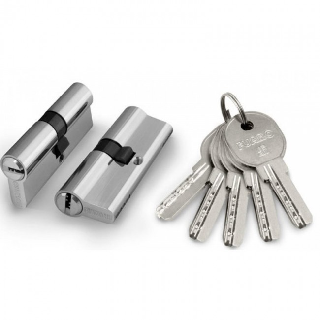 Циліндровий механізм D-PRO500/60 мм (25+10+25) CP хром 5 кл.